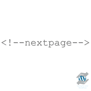nextpage WordPress tag