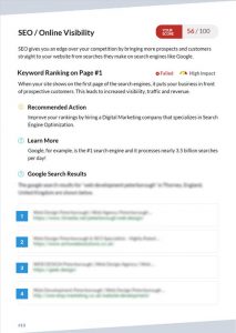 seo and online visibility page