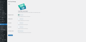 Top Tips Settings