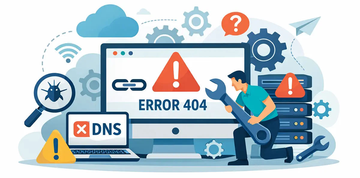 Troubleshooting and technical support illustration